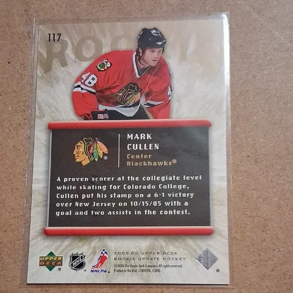 Mark Cullen Rookie Card - Picture 2 of 4